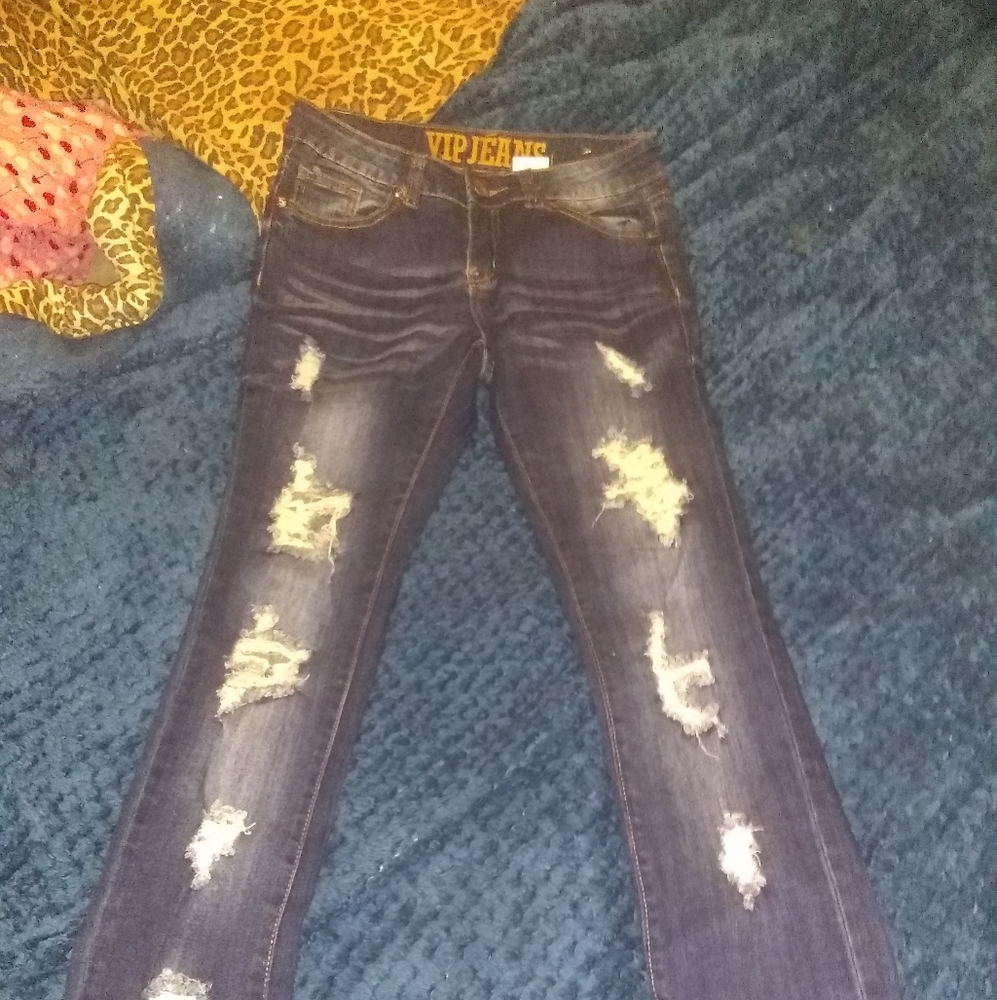VIP ripped jeans